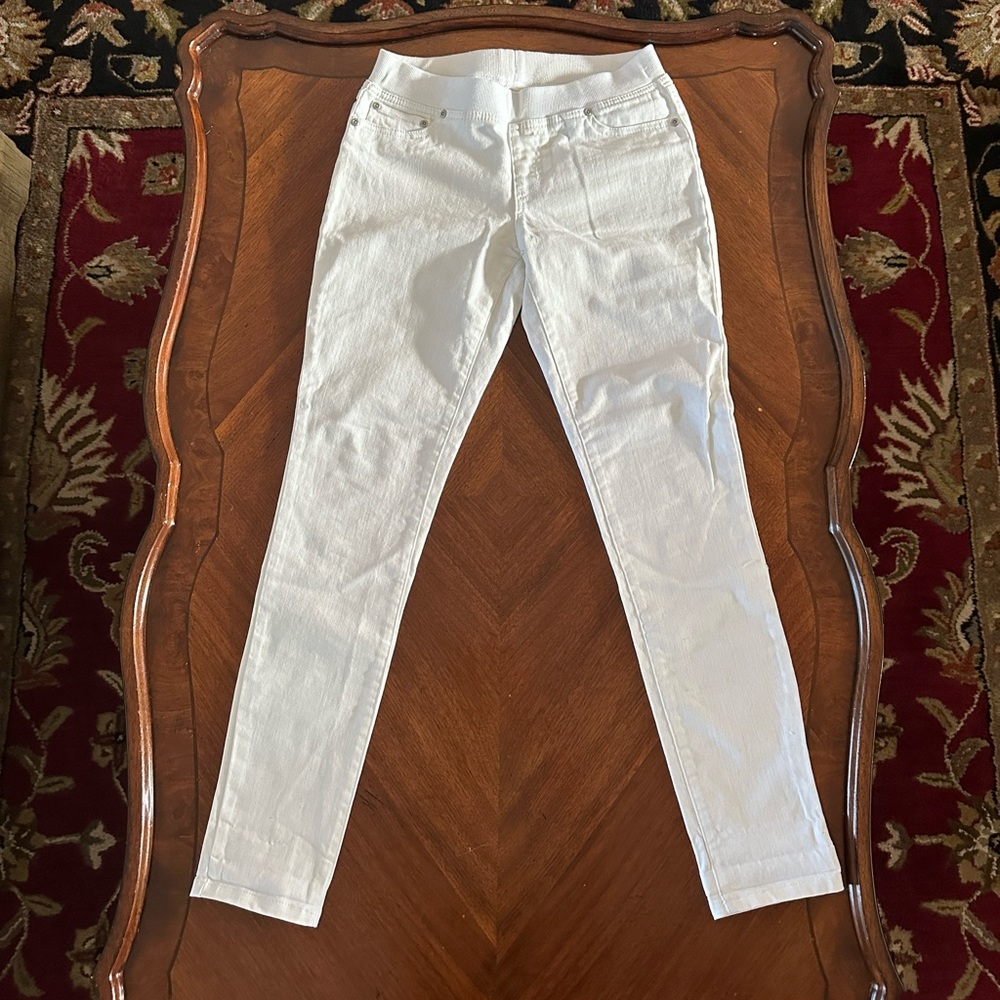 Jeans Skinny White Size 4 NWOT Boston Proper